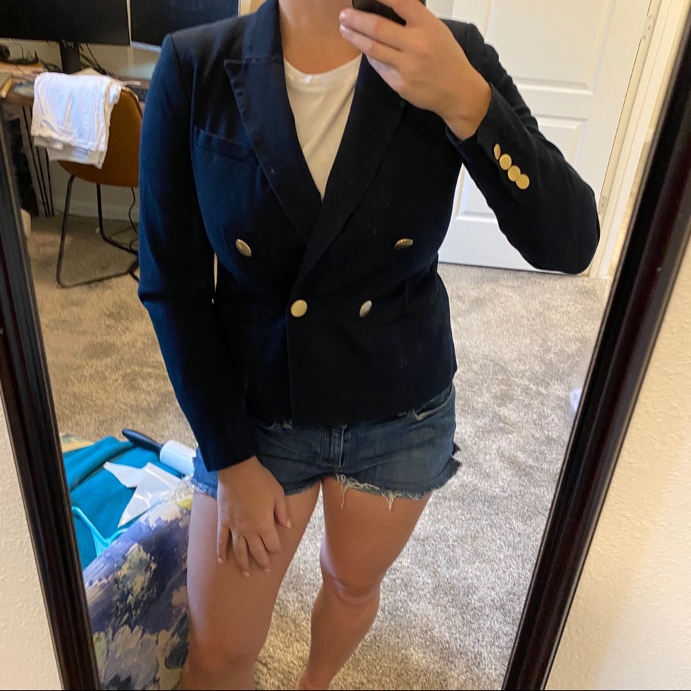 Michael Kors Navy Blazer with gold Buttons - Picture 6 of 8